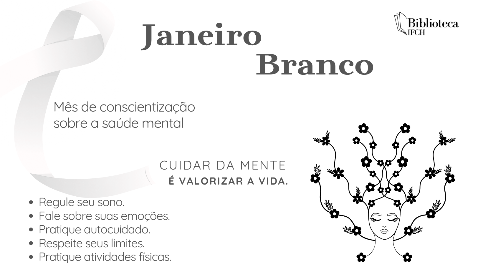 Biblioteca Setorial do IFCH adere a campanha Janeiro Branco 2026